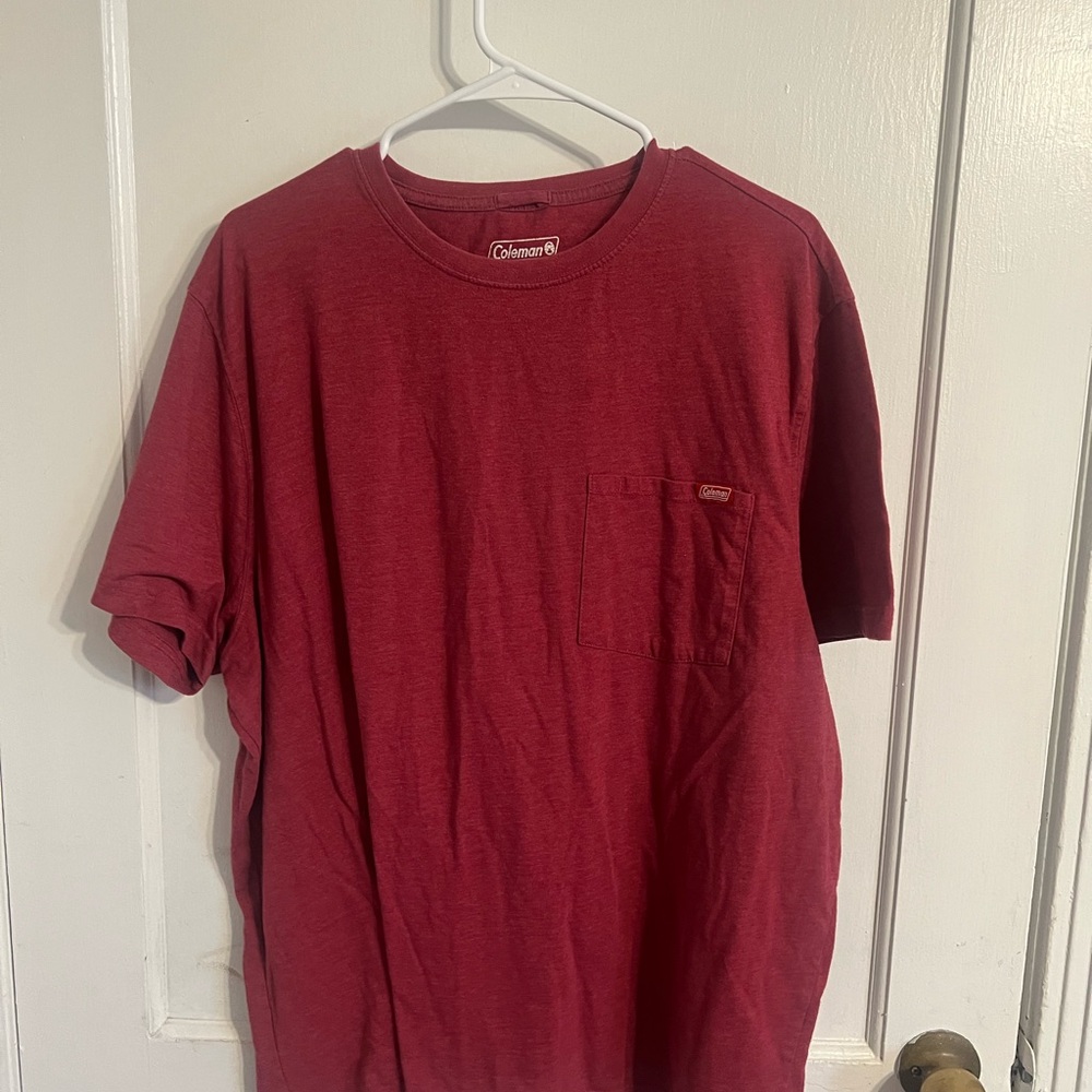 Coleman Men's Deep Red Short Sleeve Tee